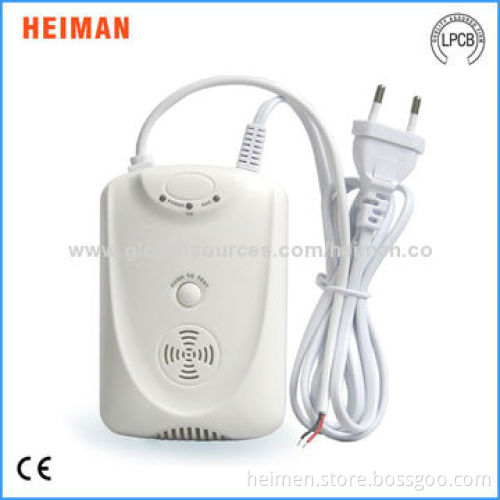 Independent Dual-sensor, Gas and CO Detector work with Solenoid Valve, MCU Processing